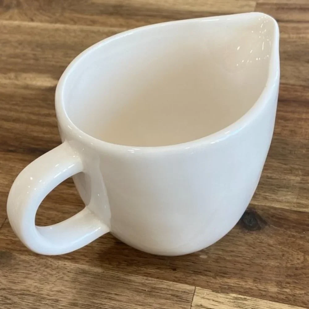 Rae Dunn Artisan Collection CREAM Floral Print Creamer Ceramic Pitcher